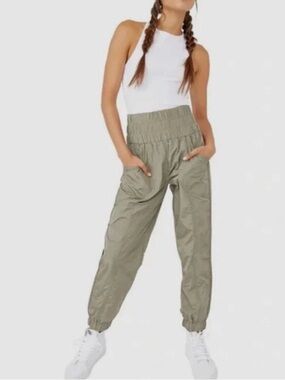 FP Movement Size Medium “The Way Home” Olive Joggers- gently used